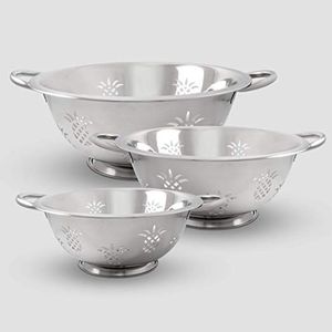 Elegant Stainless Steel <b>Colander</b> With Food Safe Finished Combines Practicality With Sophisticated Look For Stylish Kitchens - Product Image 5