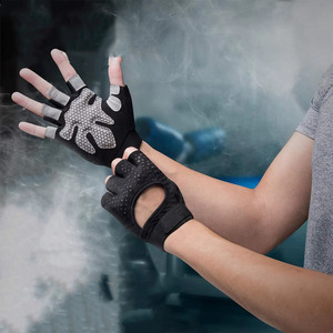 Gants de musculation unisexes en gros personnalisés, gants d'entraînement de gym durables avec adhérence et protection du poignet - Product Image 3