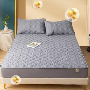 Fábrica al por mayor lujosamente transpirable suave cama sábana acolchada impermeable Funda de colchón protector cama Funda de colchón - Product Image 2