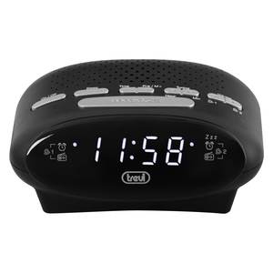 Radio domestique noire RC 821D modèle 0082100 avec fonction veille - Product Image 2