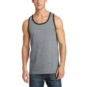 Wholesale 220gsm Cotton <b>Tank</b> <b>Tops</b> Custom Sleeveless T-shirt <b>Men's</b> Clothing <b>Black</b> and Grey Color Ringer Shirts <b>Tank</b> <b>Tops</b> Summer - Product Image 6