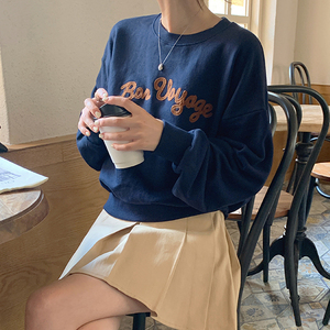 Bien hecho Venta caliente Casual Uso diario Ropa de buena calidad Jin Embroid Crop Sudadera - Product Image 4