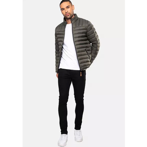 Chaqueta de Invierno Casual para Hombre, de Piel de Oveja, con Cierre, Cuello Alto, Diseño Acolchado, Talla Grande, Logotipo Personalizable - Product Image 3