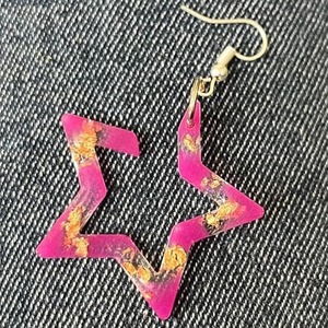 Boucles d'oreilles en résine de haute qualité, très vendues, avec perle MOP, cadeau pour filles et femmes, artisanat Javed - Product Image 6