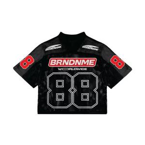 Maillot de football américain surdimensionné en maille pour hommes, sublimé, personnalisé, vêtements de supporter, fournisseur OEM, vente en gros - Product Image 3