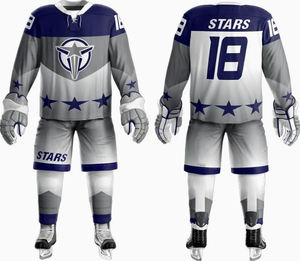 Jersey de hockey sobre hielo hecho a medida y calcetines uniforme de hockey sobre hielo sublimación con su logotipo personalizado - Product Image 4