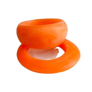 Nouveau design – Bracelets indiens en résine faits à la main, bijoux fantaisie irréguliers pour femmes et jeunes filles – Meilleur cadeau de Noël – Modèle ange, forme large - Product Image 6