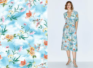 ผ้าเรยอนพิมพ์ลายดิจิตอลเรขาคณิตผ้าเรยอนออกแบบได้ตามต้องการ - Product Image 5