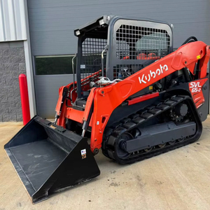 Minicargadora sobre orugas, equipo de limpieza de nieve, cargadora hidráulica diésel de 2 toneladas con pista a EE. UU., envío gratis - Product Image 1