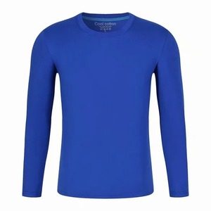 T-shirts manches longues unisexe 100% coton T-shirt col rond décontracté personnalisé pour hommes Vente en gros d'usine Style uni décontracté solide - Product Image 1