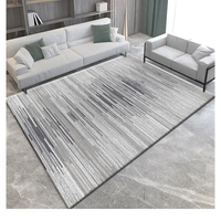Tapis moderne en velours cristal 3D, base antidérapante à pois, tapis sur mesure, imprimé abstrait en peluche pour salons contemporains et voitures