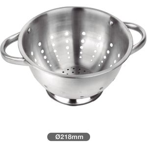 Colador Compacto de Aluminio que Ahorra Espacio, con Mango de Acero Inoxidable para Cocinas Pequeñas, Lavador Ecológico de Frutas, Verduras y Pasta - Product Image 5