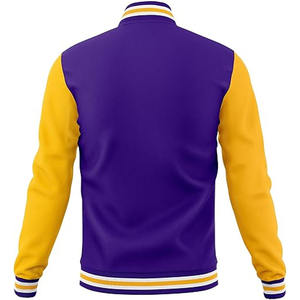 Vestes universitaires pour hommes avec cuir blanc Style américain Personnalisé OEM ODM Prix abordable Fournisseur téléchargé par Dress Sports - Product Image 4