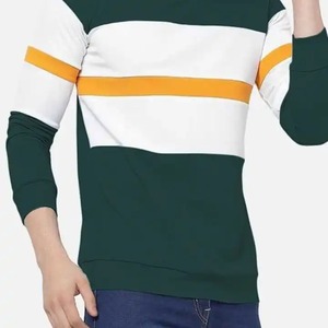 Venta al por mayor personalizado logotipo bordado sudaderas con capucha Unisex Casual en blanco 100 liso algodón polar cuello redondo sudadera para hombres logotipo personalizado - Product Image 5