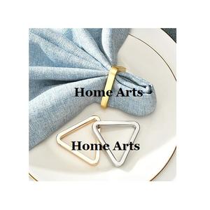 Ensemble de 4 anneaux en papier de soie en aluminium, forme ronde, couleur or, anneaux de serviette, anneaux en papier de soie au prix le plus bas - Product Image 6