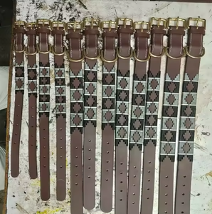 Équipement d'équitation en cuir pour cheval licou style polo - Product Image 5