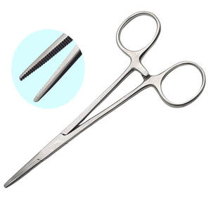 คีมผ่าตัดหลอดเลือดแดงตรงและโค้ง6 "อุปกรณ์แต่งแผลคีมผ่าตัดคีมหนีบเนื้อเยื่อสแตนเลสทางการแพทย์ - Product Image 1