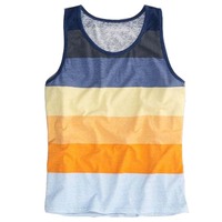 Débardeur de sport pour homme en coton rayé, écologique, de haute qualité, respirant, à séchage rapide, personnalisable, avec col rabattable
