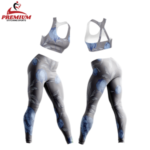 Vente chaude Sublimation Personnalisée Sans Couture Vêtements de Sport Yoga Ensemble Nouvelle Arrivée Femmes Workout Gym Fitness Ensembles - Product Image 1