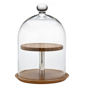 Support à gâteau en aluminium avec finition plaquée or luxueuse, accessoires de décoration de table pour mariages et fêtes - Product Image 4