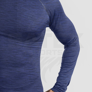 เสื้อรัดกล้ามเนื้อระบายอากาศได้ดีพิมพ์โลโก้ตามสั่ง มองเห็นได้ชัดเจน สำหรับ MMA ยิวยิตสู ยูโด กราปลิง BJJ พร้อมป้องกันรังสียูวี UPF50+ แห้งเร็ว - Product Image 3