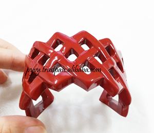 VC02 Moda Ajustable Hecho a mano Ecológico Cuerno de búfalo Brazalete Joyería - Product Image 1