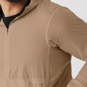 Chaqueta cortavientos para hombre para Otoño Invierno impermeable a prueba de viento cálido con bolsillos con cremallera cortavientos de lona informal de espesor fino - Product Image 4