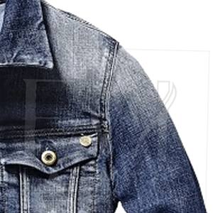 Vestes en denim en toile de taille personnalisable de haute qualité pour hommes avec caractéristiques de séchage rapide et de respiration - Product Image 4