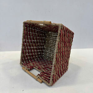 Luxury <b>Square</b> Seagrass Storage <b>Basket</b>-Eco-Friendly Multi-Purpose High Precision Lightweight Vietnam Made DKS11 Model - Product Image 3