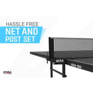 Table de tennis de table d'intérieur Stag Iconic Era 150, taille standard, cadre en acier premium, surface de 18 mm, pliable, moderne - Product Image 6