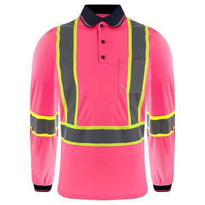 2025 Hi Vis logotipo personalizado trabajo seguridad Polo camiseta hombres más vendidos ropa de trabajo al aire libre Polos reflectante seguridad uniforme Polo camisetas - Product Image 1