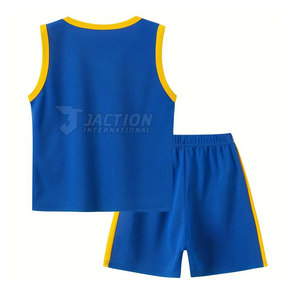 Vêtements de sport d'extérieur en polyester de haute qualité, meilleur design, uniforme de basket-ball personnalisé pour enfants - Product Image 2