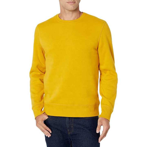 Vente en gros de sweats à col rond pour hommes sweat jaune pull personnalisé sweats en molleton tenue décontractée manches longues sweats à capuche pour hommes - Product Image 2