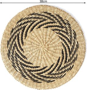 High Quality <b>Round</b> Seagrass <b>Placemats</b> for Dining Table Decorations Handwoven <b>Placemats</b> Custom Design Variety of Colors Wholesale - Product Image 2