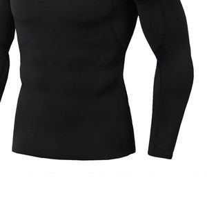 Combinaison de compression thermique pour homme de haute qualité - Ensemble 2 pièces chaud pour l'hiver avec taille élastique et logo frontal, couleurs personnalisables, OEM - Product Image 4