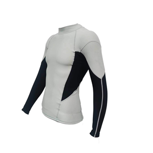 เสื้อรัดกล้ามเนื้อแขนยาวพิมพ์ลาย UV สำหรับผู้ชาย ป้องกันแบคทีเรีย ผลิตตามสั่ง ขายส่ง คุณภาพสูง 220 กรัม ชุดกีฬา OEM - Product Image 4