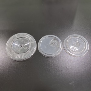 Produits écologiques 2025 Fabricant 75/85/90/93/95/120mm Couvercles en plastique PET PP Couvercles plats en dôme Tasse en plastique avec couvercle Transparent - Product Image 5
