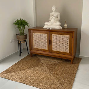 Best-seller Tapis en jonc de mer fait main au design moderne Tapis en jonc de mer naturel pour le salon, la chambre à coucher, l'hôtel pour la prière - Product Image 1