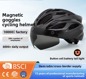 Casco de Ciclismo KUOPIN Eastinear HT-13G Ultraligero con Visera Magnética y Luz Trasera LED, Diseño Transpirable para Ciclismo de Carretera y Montaña - Product Image 1