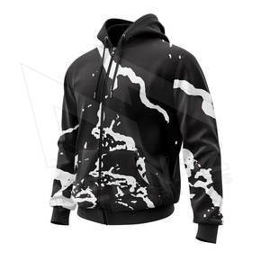 Professional Quality Sports Running Elastic <b>Long</b> Hoodies for Men Zip up Oversized <b>Hoodie</b> Men in Stock - Product Image 3