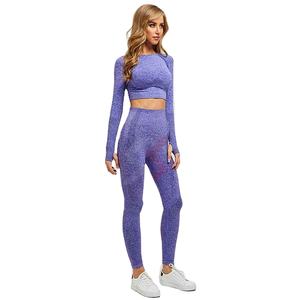 Womens High Quality Active Wear <b>Yoga</b> <b>Set</b> New Style Logo On Waist For Gym Fitness Wear Best Women Printed <b>Yoga</b> <b>Set</b> - Product Image 3