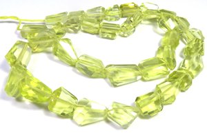 Vàng chanh thạch anh mặt cắt hạt 9-15mm chanh tự nhiên Thạch anh <span class=keywords><strong>16</strong></span> "sợi Nugget sụt giảm Top Grade 200 Carat - Product Image 4