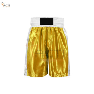 Imprimir nuevo estilo logotipo personalizado súper elástico pantalones cortos de boxeo de secado rápido tela boxeo pantalones cortos de lucha en blanco - Product Image 1