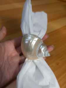 Anillo para Servilletas Tradicional Vietnamita, Porta Servilletas con Diseño de Caracol y Concha Marina para un Servicio de Mesa con un Auténtico Tema Tropical - Product Image 3