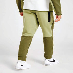 Custom Brand Logo 69% Cotton 31% Polyester <b>Green</b> Boys Tech Fleece <b>Tracksuit</b> Full Zip Hoodie Joggers Sweatpants Sweatsuit - Product Image 3