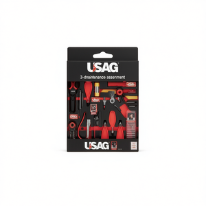 Usag 3-<b>Drawer</b> Maintenance Assortment with 296 Pcs. <b>Tool</b> Set for Various Tasks - Product Image 2