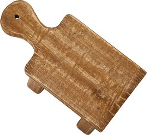 Pedestal Rectangular de Madera con Mango, Pequeño, Marrón, Cuadrado - Product Image 5