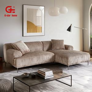 أريكة تشيسترفيلد أوروبية حديثة، أريكة قطاعية من القماش للشقق والفنادق وغرف المعيشة - Product Image 3