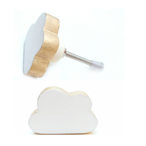 Forme de nuage blanc résine or Accent boutons pour porte tiroir armoire placard armoire cuisine chambre et salle à manger Applications - Product Image 2