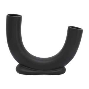 Modern Decorative <b>Black</b> <b>Flower</b> <b>Vase</b> Home Decor Crafts Decorated Metal <b>Vases</b> Table Display Portable American Style <b>Flower</b> Pot - Product Image 2